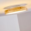 Bagaha Plafoniera LED Legno chiaro, 1-Luce, Telecomando