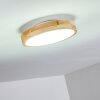 Bagaha Plafoniera LED Legno chiaro, 1-Luce, Telecomando