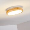 Bagaha Plafoniera LED Legno chiaro, 1-Luce, Telecomando