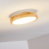 Bagaha Plafoniera LED Legno chiaro, 1-Luce, Telecomando