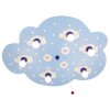 Elobra SCHÄFCHENWOLKE Applique Blu, 6-Luci