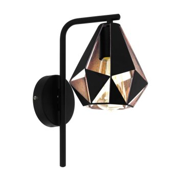 EGLO CARLTON Applique Ramato, Nero, 1-Luce