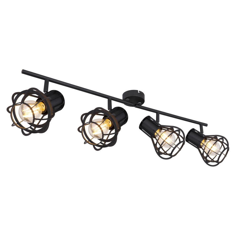 Globo CLASTRA faretto Nero, 4-Luci main product photo