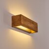 Adak Applique LED Legno scuro, 1-Luce