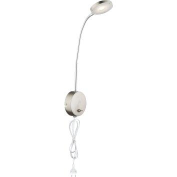 Globo Deniz Applique LED Nichel opaco, 1-Luce