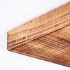 Amnicon Plafoniera Legno scuro, Nero, 1-Luce