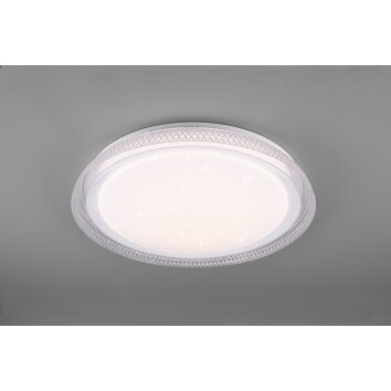 Reality Heracles Plafoniera LED Bianco, 1-Luce, Telecomando