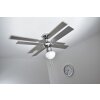 Globo CHAMPION Ventilatore Cromo, Acciaio inox, Bianco, 1-Luce