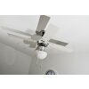 Globo CHAMPION Ventilatore Cromo, Acciaio inox, Bianco, 1-Luce