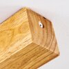 Barbengo Plafoniera Marrone, Legno chiaro, Bianco, 3-Luci
