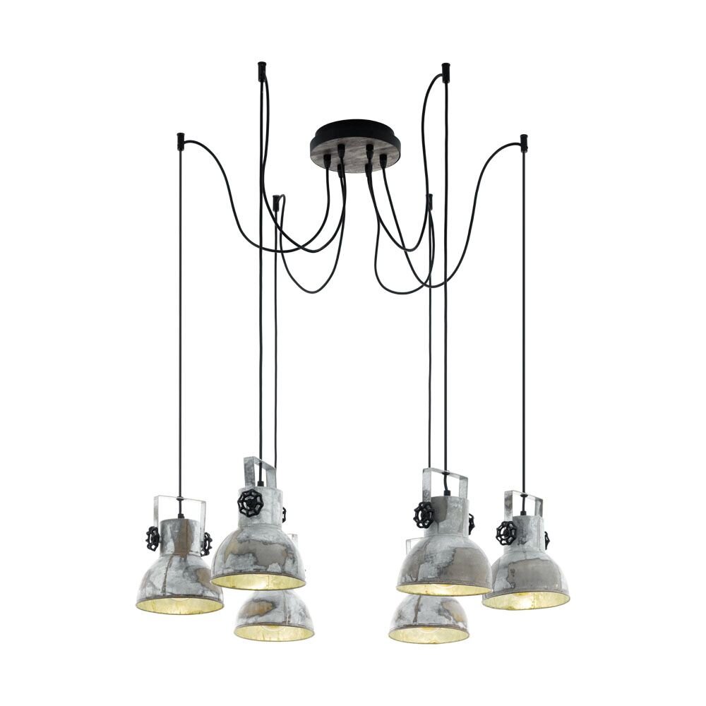Eglo BARNSTAPLE Lampadario a sospensione Marrone, Nero, 6-Luci main product photo