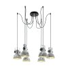 Eglo BARNSTAPLE Lampadario a sospensione Marrone, Nero, 6-Luci