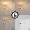 Mjölby Lampada da terra LED Nichel opaco, 1-Luce