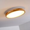 Bagaha Plafoniera LED Legno chiaro, 1-Luce, Telecomando