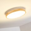 Bagaha Plafoniera LED Legno chiaro, 1-Luce, Telecomando