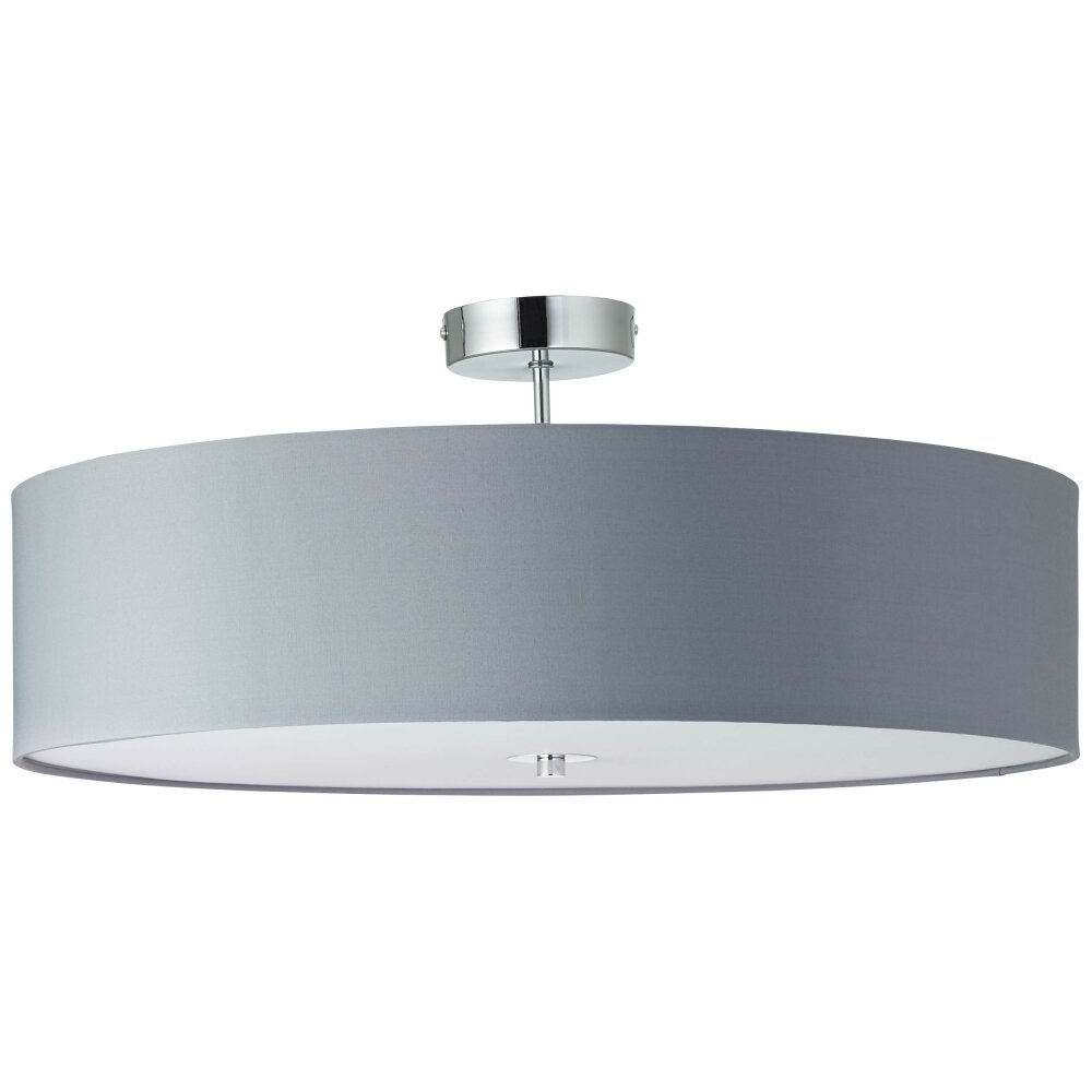 Brilliant Andria Plafoniera Cromo, Grigio, 3-Luci
