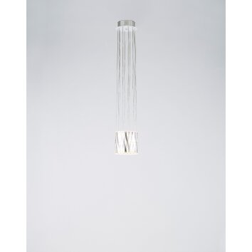 Serien Lighting ZOOM Lampadario a sospensione LED Acciaio inox, 1-Luce