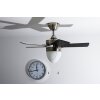 Globo MARVA Ventilatore Acciaio inox, Grigio, Nichel opaco, Bianco, 1-Luce