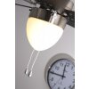 Globo MARVA Ventilatore Acciaio inox, Grigio, Nichel opaco, Bianco, 1-Luce