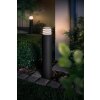 Philips Hue Ambiance White Lucca Lampioncino Segnapasso LED Antracite, 1-Luce