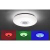 Leuchten-Direkt PELVO Plafoniera LED Bianco, 1-Luce, Telecomando, Cambia colore
