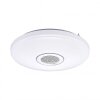 Leuchten-Direkt PELVO Plafoniera LED Bianco, 1-Luce, Telecomando, Cambia colore