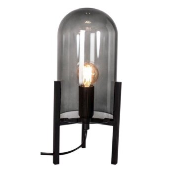 Lampada da Tavolo By Rydens Smokey Nero, 1-Luce