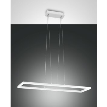 Fabas Luce Bard Lampada a Sospensione LED Bianco, 1-Luce