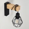 Barbengo Applique Marrone, Nero, 1-Luce