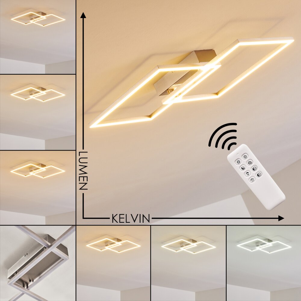 Colombero Plafoniera LED Argento, 2-Luci, Telecomando main product photo