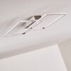 Colombero Plafoniera LED Argento, 2-Luci, Telecomando