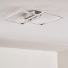Colombero Plafoniera LED Argento, 2-Luci, Telecomando