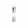 Ideal Lux FLAM Lampadario a sospensione Cromo, 1-Luce