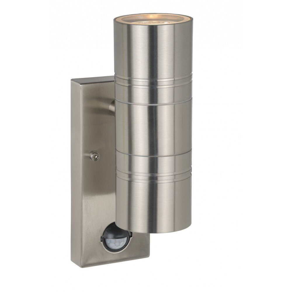 Lucide ARNE Illuminazione esterna Cromo, 2-Luci, Sensori di movimento main product photo