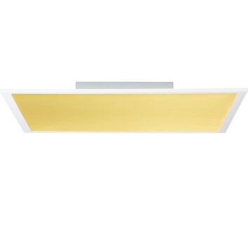 Brilliant Abie Plafoniera LED Bianco, 1-Luce, Telecomando, Cambia colore