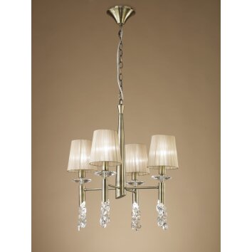 Mantra TIFFANY Lampada a Sospensione Marrone, 4-Luci