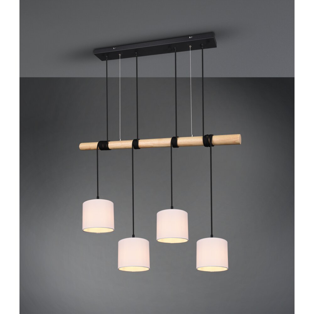 Reality Odin Lampada a Sospensione LED Nero, 4-Luci main product photo