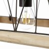 Brilliant Narcy Lampada a Sospensione Legno scuro, 3-Luci