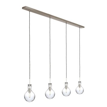 Steinhauer Elegance Lampadario a sospensione Trasparente, chiaro, 4-Luci