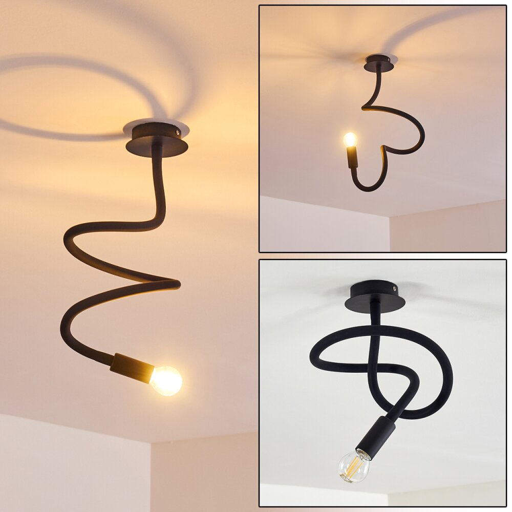 Wertach Plafoniera Nero, 1-Luce main product photo