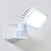 Loit Applique da esterno LED Bianco, 1-Luce, Sensori di movimento