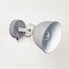 Dompierre Applique Grigio, Bianco, 1-Luce