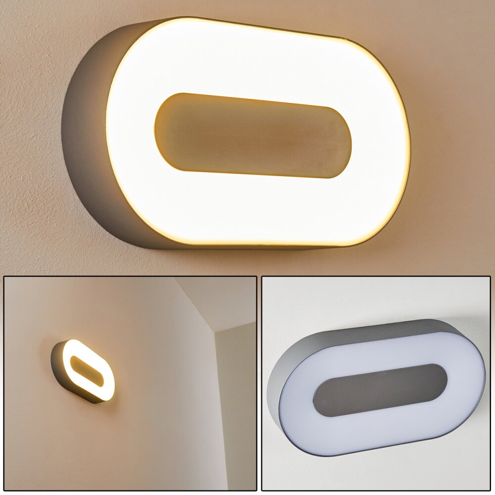 Applique da esterno Felsted LED Argento, 1-Luce main product photo