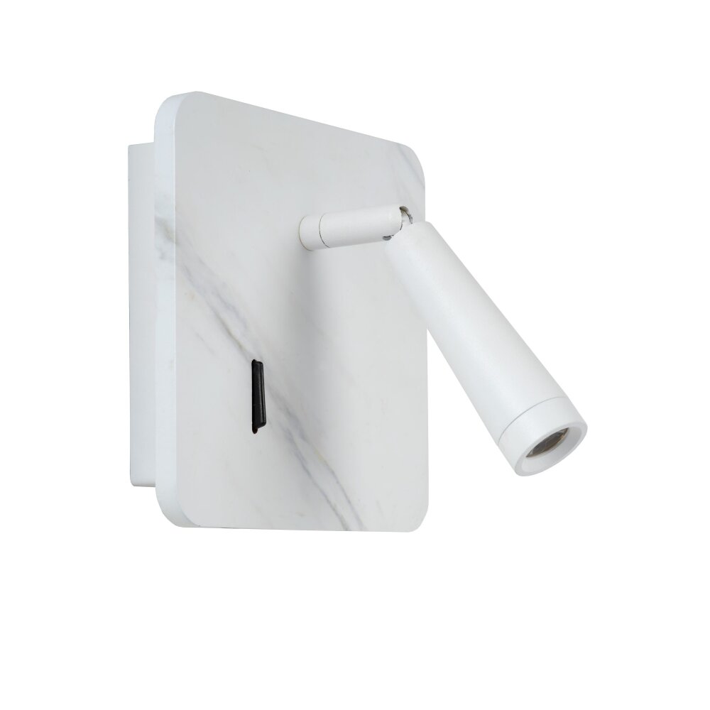 Faretto da parete Lucide OREGON LED Bianco, 1-Luce