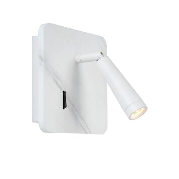 Faretto da parete Lucide OREGON LED Bianco, 1-Luce