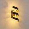 Rezat Applique LED Nero-Oro, 1-Luce