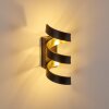 Rezat Applique LED Nero-Oro, 1-Luce