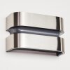 Applique da esterno Kolding LED Acciaio inox, Nero, 1-Luce