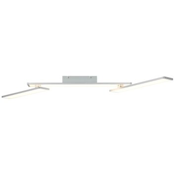 Plafoniera Brilliant Entrance LED Alluminio, Bianco, 1-Luce