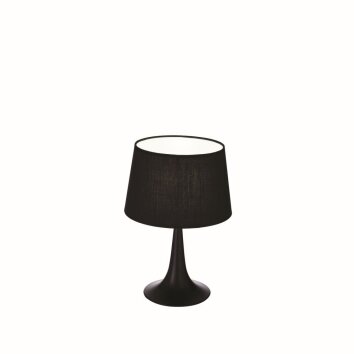 Ideal Lux LONDON Lampada da Tavolo Nero, 1-Luce